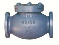 船用日標鑄鐵5K覆蓋式球型角型揚舉止回閥 結構、特點與應用